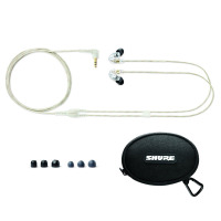 舒尔(Shure) SE215-CL 透明 音乐入耳式 隔音hifi耳塞 被动降噪耳机