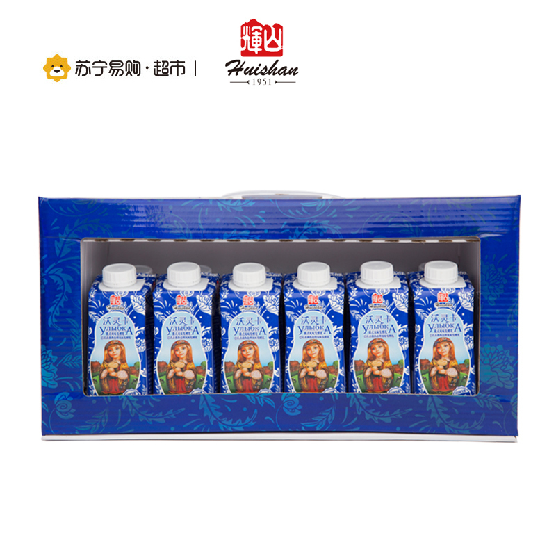 【苏宁超市】辉山 沃灵卡俄式风味发酵乳200g*12 礼盒装