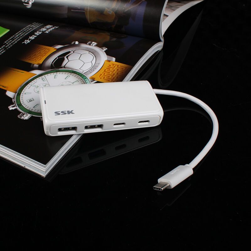 飚王(SSK) SHU811Type-c集线器hub usb