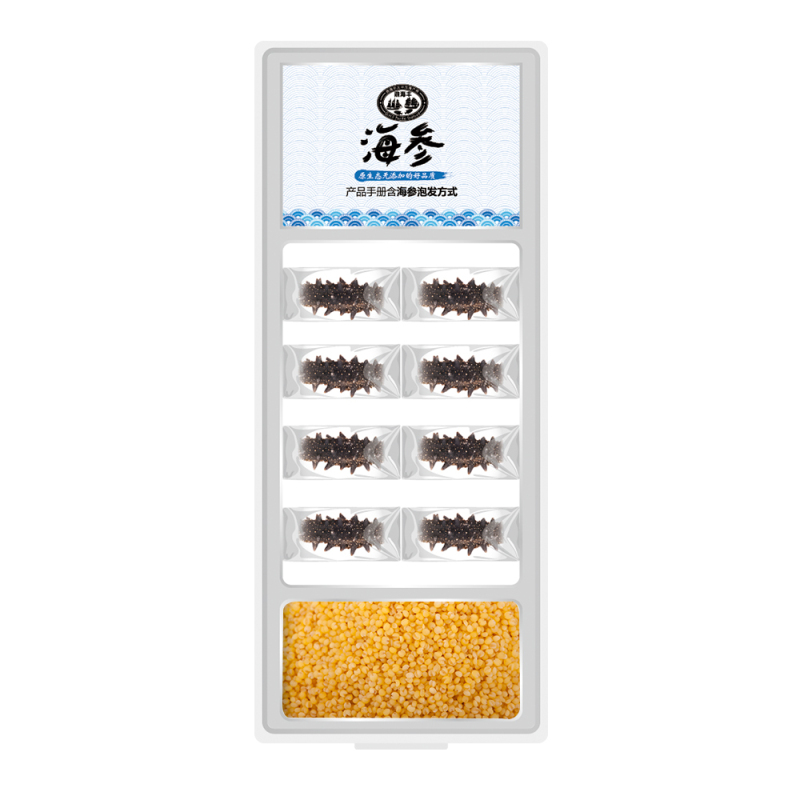 [苏宁易购超市]鼎海丰 鼎海淡干刺参 50g/盒 约7-9只装 山东