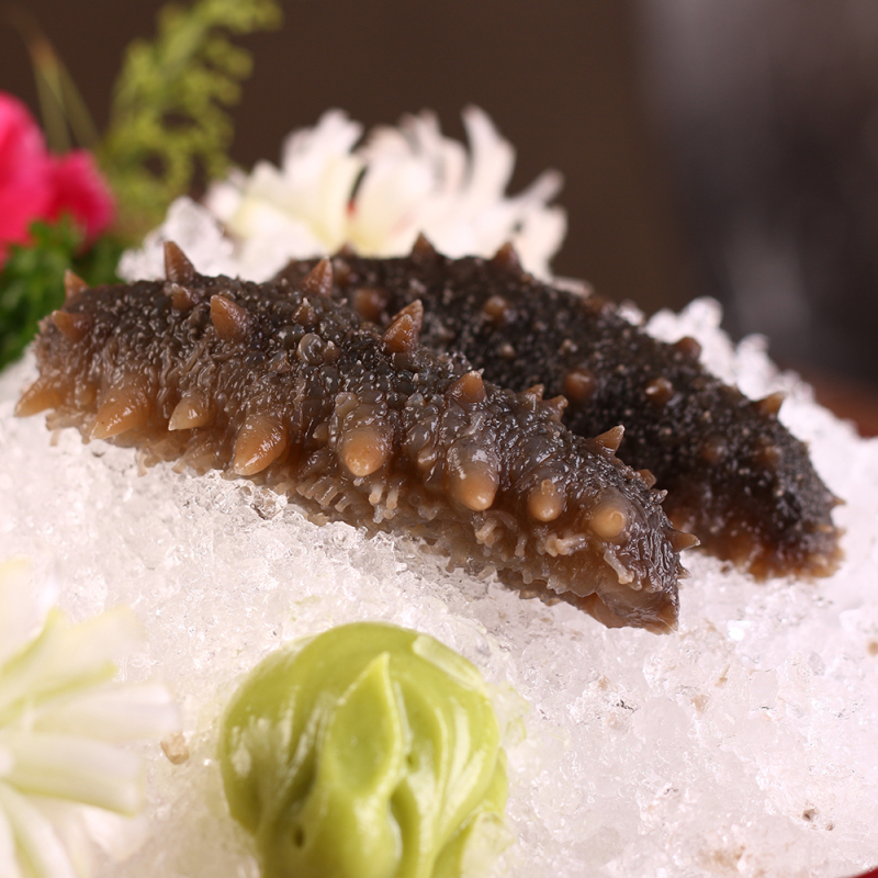 [苏宁易购超市]鼎海丰 金鼎淡干刺参 50g/盒 约10-12只装 山东