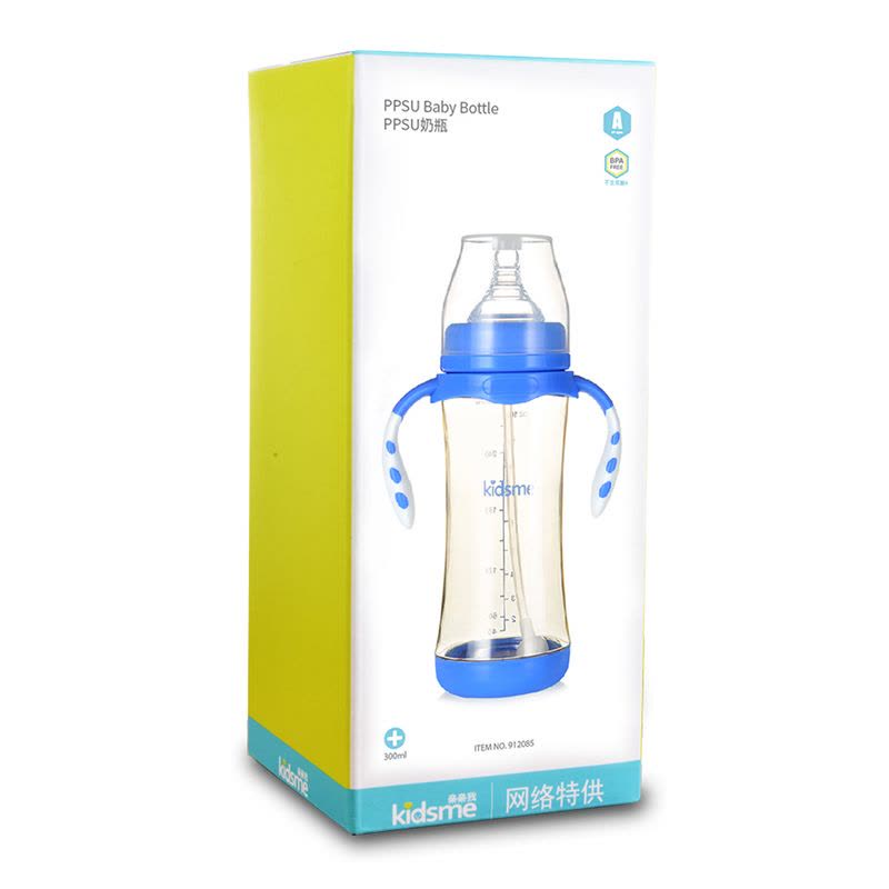 亲亲我(kidsme)PPSU奶瓶300mL(蓝色)图片