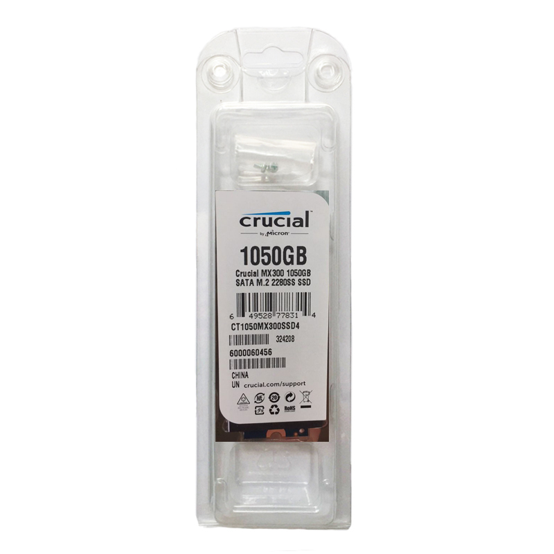 英睿达（Crucial）MX300系列 1TB M.2接口 SSD固态硬盘