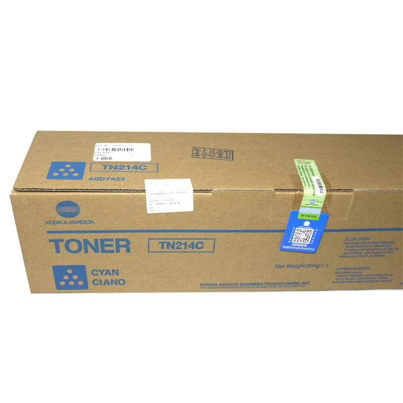 柯尼卡美能达(KONICA MINOLTA) TN214C 青色 墨粉/碳粉 适用机型 C200/C210/C7720高清大图