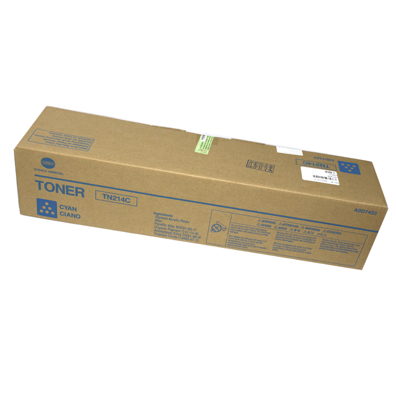 柯尼卡美能达(KONICA MINOLTA) TN214C 青色 墨粉/碳粉 适用机型 C200/C210/C7720高清大图