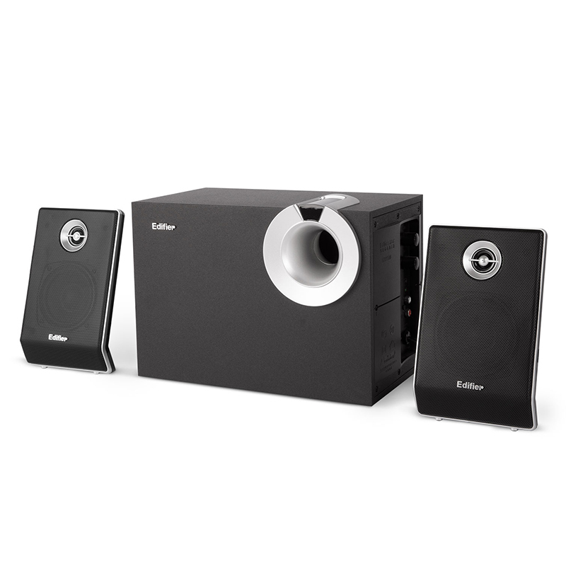 漫步者edifierr301t北美版多媒电脑音箱21有源木质低音炮音响