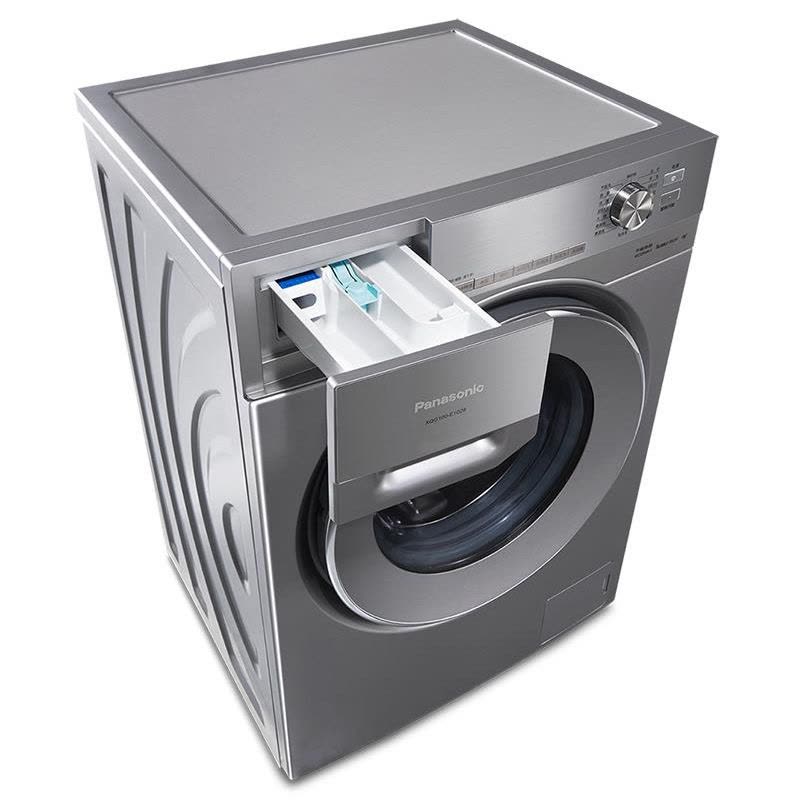 松下(Panasonic)XQG90-E9028 9公斤 大容量变频 六项智控高效洁净 双重除菌 滚筒洗衣机(银色)图片