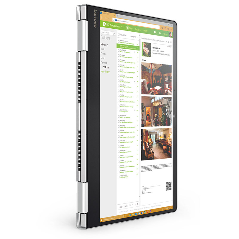 联想(Lenovo)YOGA710 14英寸触控轻薄本电脑(i5-7200U 8G 256G SSD 2G独显 银)