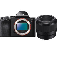 索尼(SONY) ILCE-A7R全画幅微单相机 FE 50mm F1.8(SEL50F18F)人像定焦镜头套装