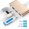 lention蓝盛 Type-C转接头USB hub3.0适用Type-C接口笔记本 VGA转换器 金色