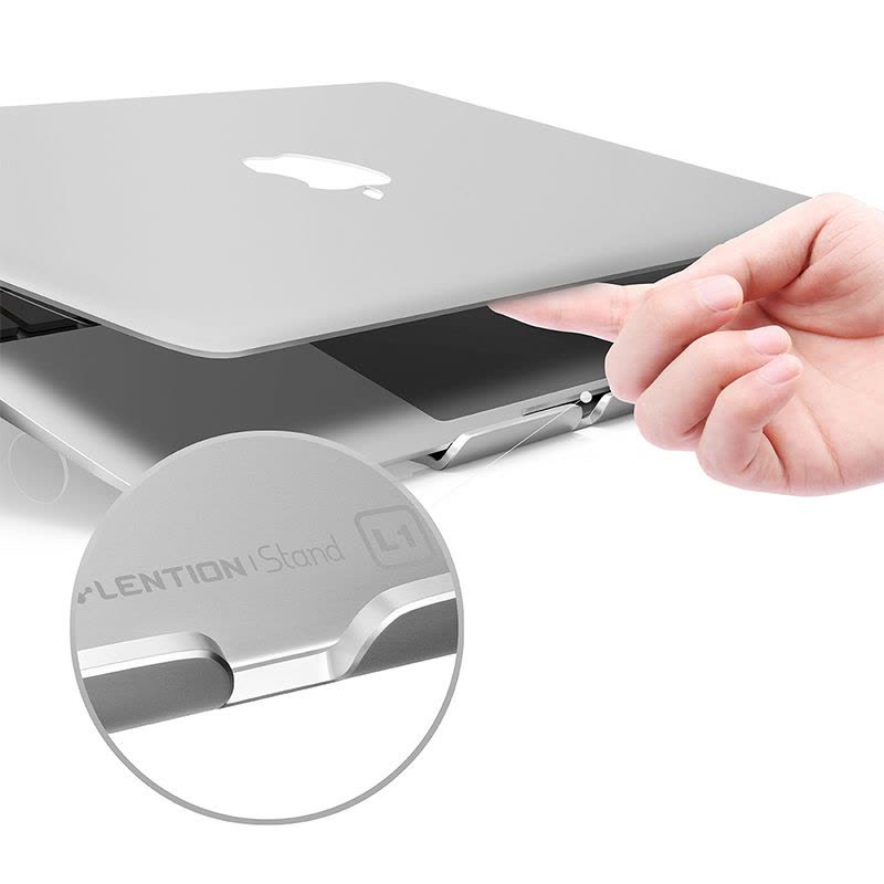 蓝盛L1铝合金笔记本支架散热器 苹果Macbook微软联想通用型笔记本电脑支架 笔记本风冷散热器图片