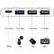 lention蓝盛 Type-C转接头切换器USB hub3.0苹果电脑适用Type-C接口笔记本 深空灰