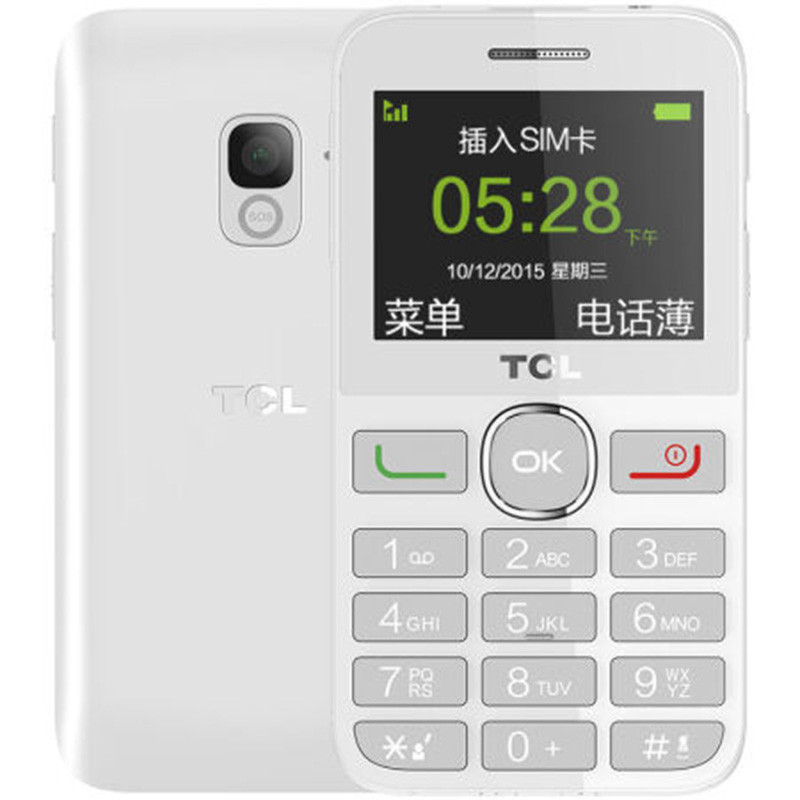 TCL 121 移动联通2G 双卡双待 老人机 备用机 白色