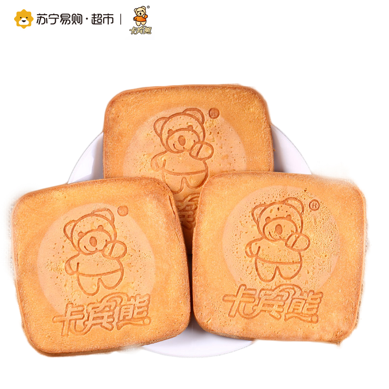 [苏宁超市]卡宾熊 蜜松煎饼(蛋烤味)386g