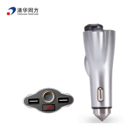 清华同方车载蓝牙耳机安全锤智能车充电压检测8合1蓝牙耳机A1