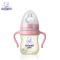 康婴健宽口径带手柄防吐安全PPSU奶瓶 (红)
