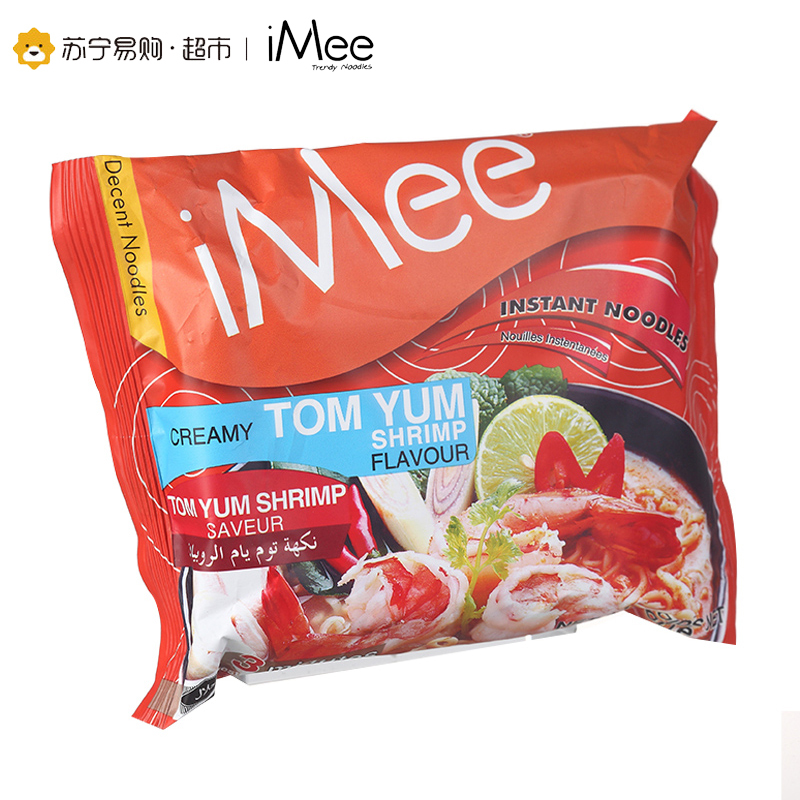 艾米 冬荫功虾味方便面(油炸面)70g*5袋 泰国进口