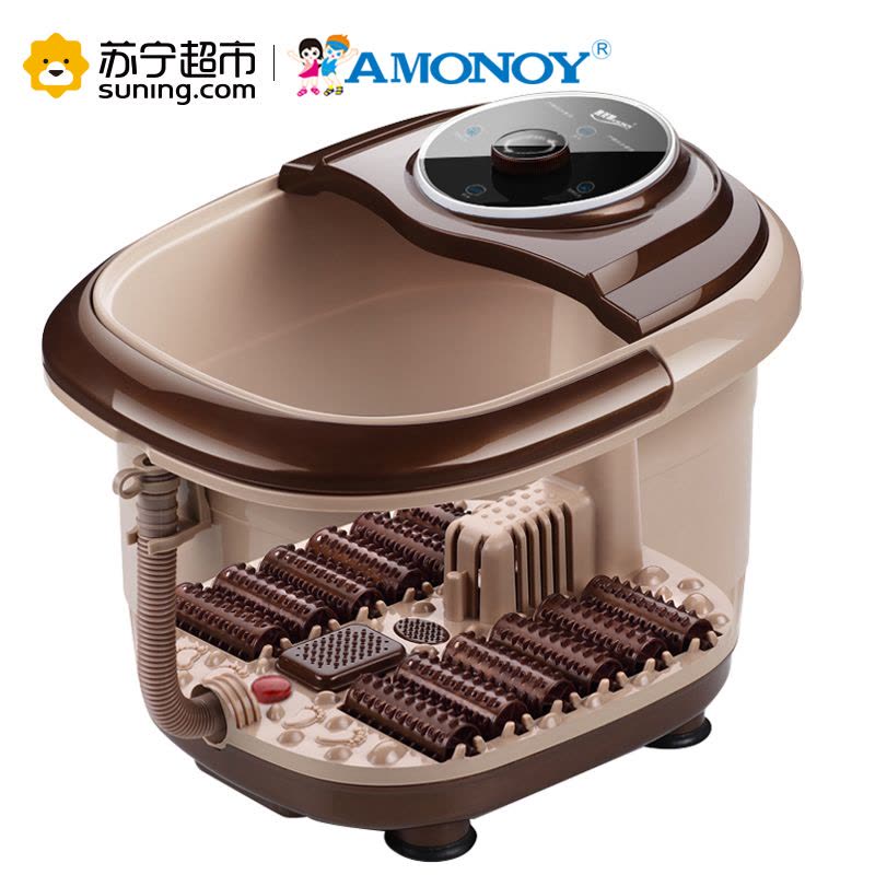 雅美娜(AMONOY)足浴盆ZYP-9401BX 自助机械恒温加热 12滚轮按摩 泡脚盆足浴器图片