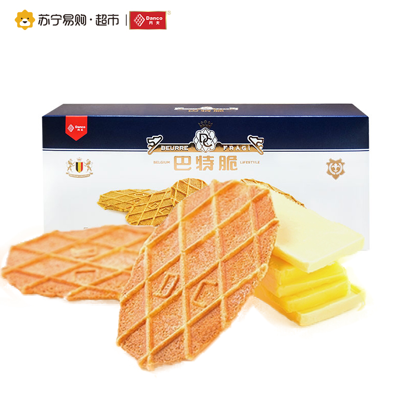[苏宁超市]丹夫 烘烤类糕点(其他类)华夫饼 巴特脆 88g