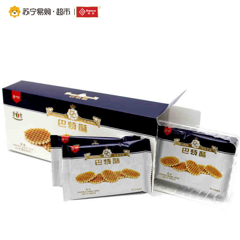 [苏宁超市]丹夫 烘烤类糕点(其他类)华夫饼 巴特酥 96g