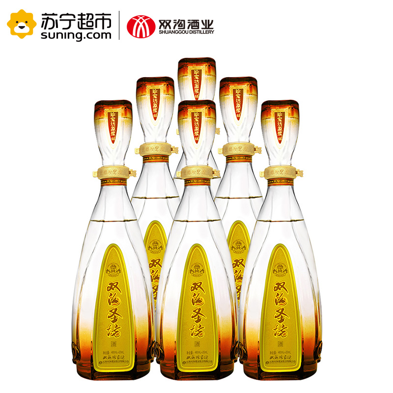 柔和双沟珍宝坊圣坊42度480ml+20ml*6 整箱装高清大图