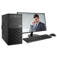 华硕(ASUS)商用台式电脑 BM3CD-G3954001(G3900,4G,500G,无光驱,WIN7,19.5英寸)