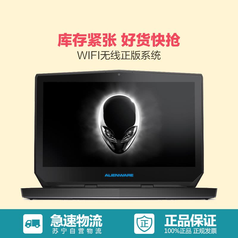 外星人(Alienware)ALW13ER-6728S 13.3英寸游戏笔记本电脑(i7 256G 4G 银)图片