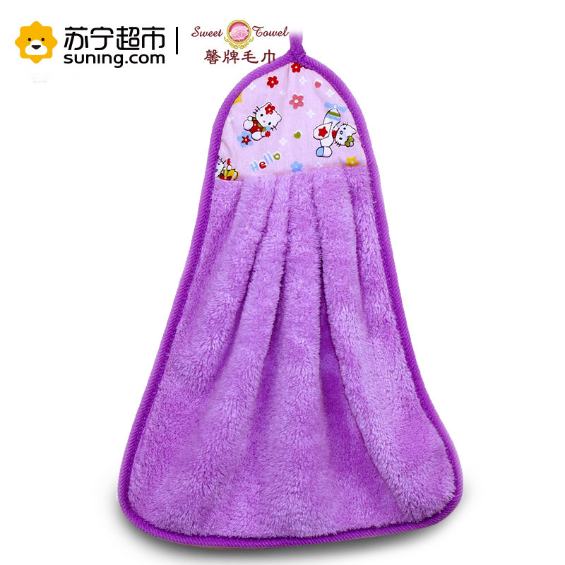 馨牌 卡哇伊擦手巾 加厚加大强吸水柔软舒适擦手巾 28*38cm 绿色