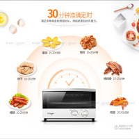 长帝(Changdi) 电烤箱TB12T 12L立式迷你 超宽调温 自动计时 自动伸缩烤架 红外加热电烤箱家用多功能