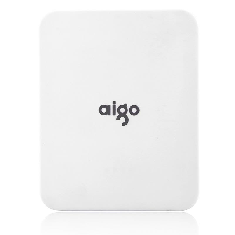 爱国者(aigo)移动电源 TN104 10000毫安 双USB输出 便携通用 充电宝 白色图片