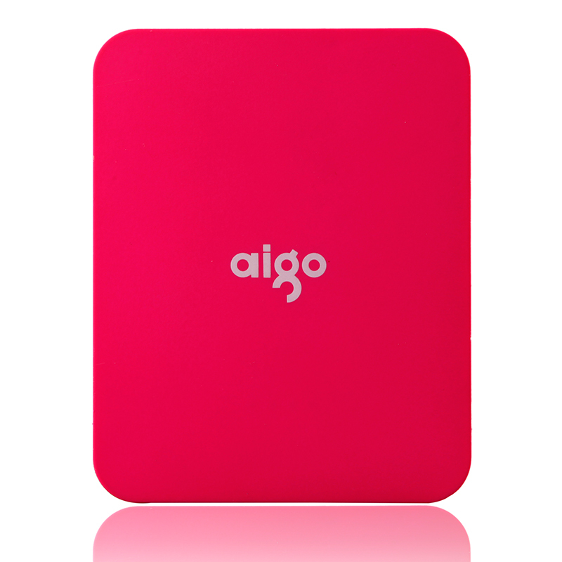 爱国者(aigo) 移动电源 TN104 10000毫安 双USB输出 便携通用 充电宝 粉色