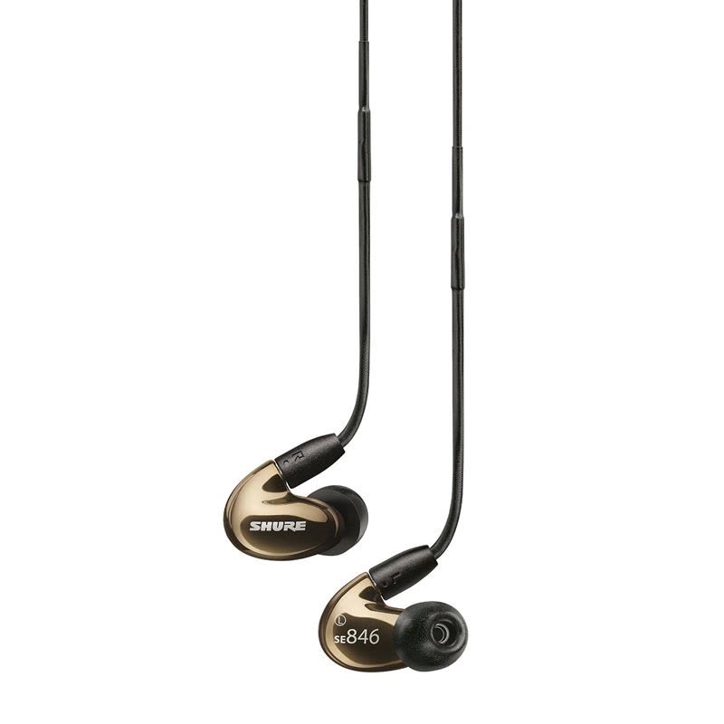舒尔(Shure) SE846 四单元动铁耳机入耳式重低音 HIFI耳机 流金铜色图片