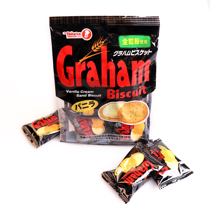 宝制果塔卡娜香草味夹心饼干 95g/袋 日本进口