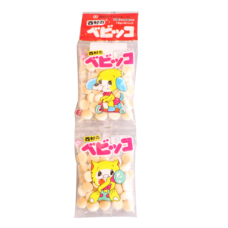 西村 小馒头 5连包饼干15g*5袋 日本进口