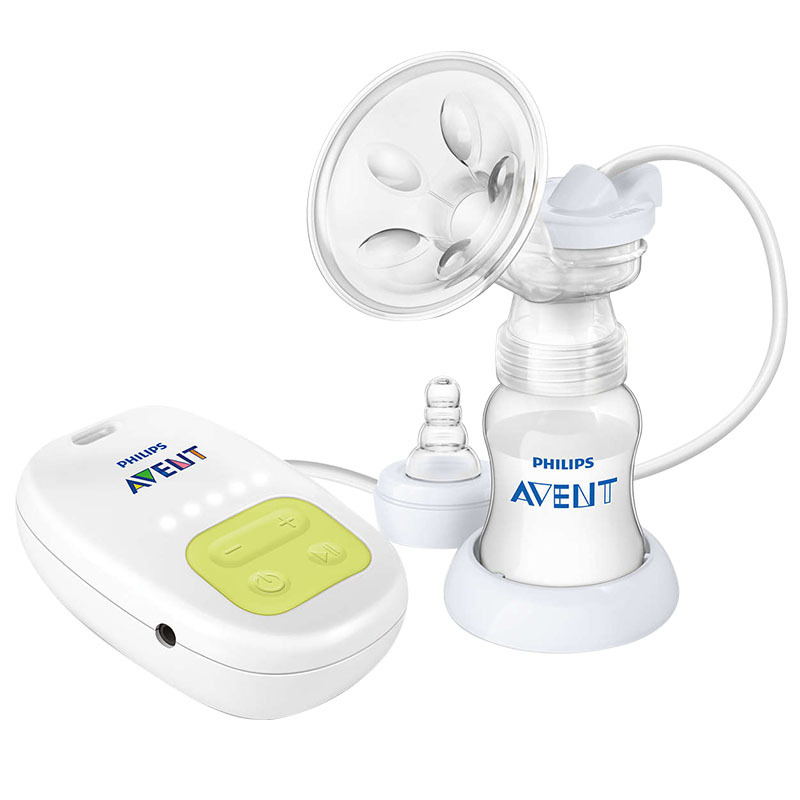飞利浦AVENT 新安怡安心系列单边电动手动两用吸乳器 母婴孕产妇吸奶器 静音设计 PP材质 SCF902/12