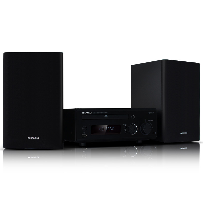 山水(SANSUI)MC-1515C 无线蓝牙CD组合迷你HIFI桌面台式音响音箱 黑色