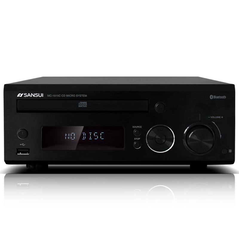 山水(SANSUI)MC-1515C 无线蓝牙CD组合迷你HIFI桌面台式音响音箱 黑色