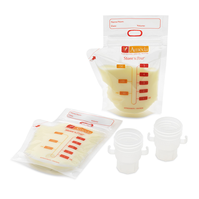 Ameda 母乳存储袋(20只装+2个转换头)150ml