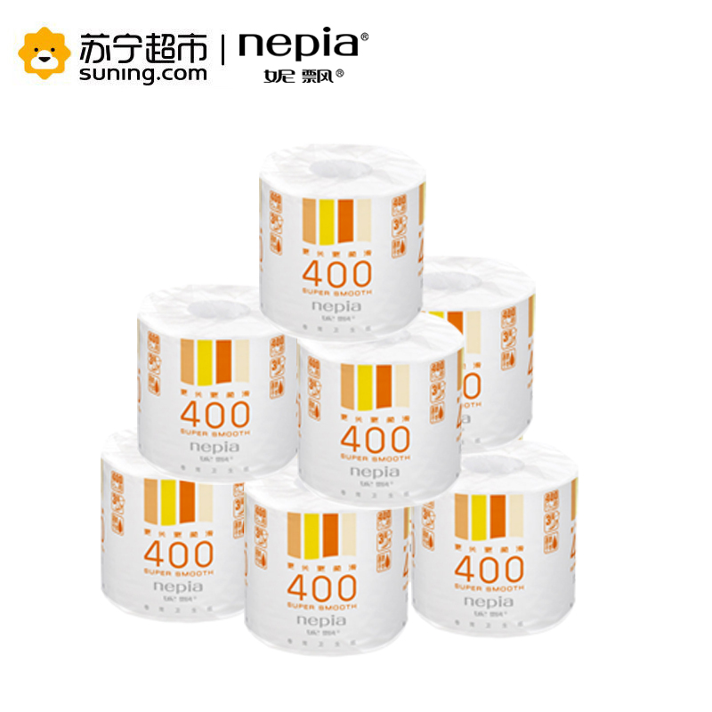 妮飘Nepia 卷纸 原生木浆经典卷筒卫生纸/卷纸超长柔滑200g 3层(三层)*400节*10卷