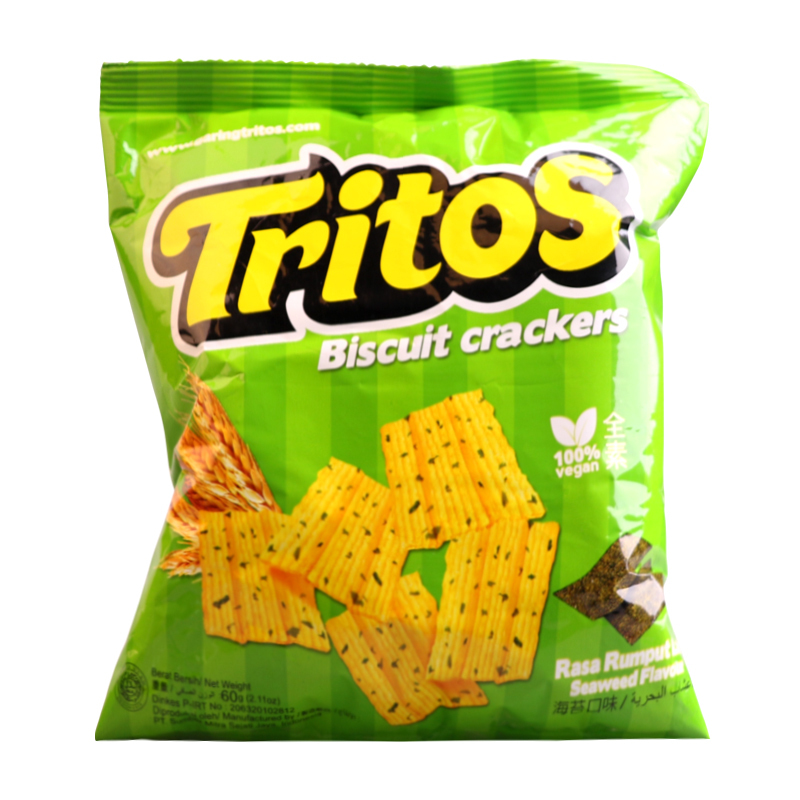切多士 Tritos 海苔味脆片 60g/袋 印度尼西亚进口