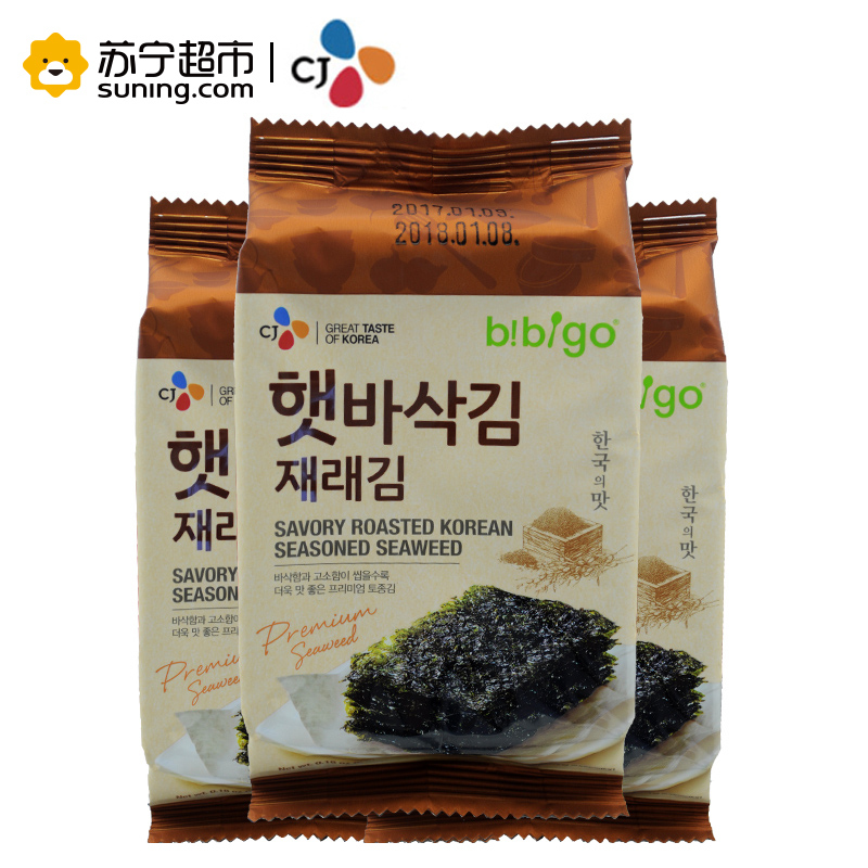 韩国进口希杰新脆传统海苔45g