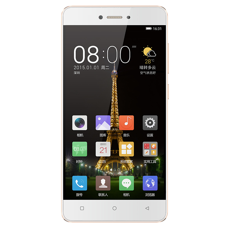金立手机F100S [雪金白](全网通16GB+2GB)