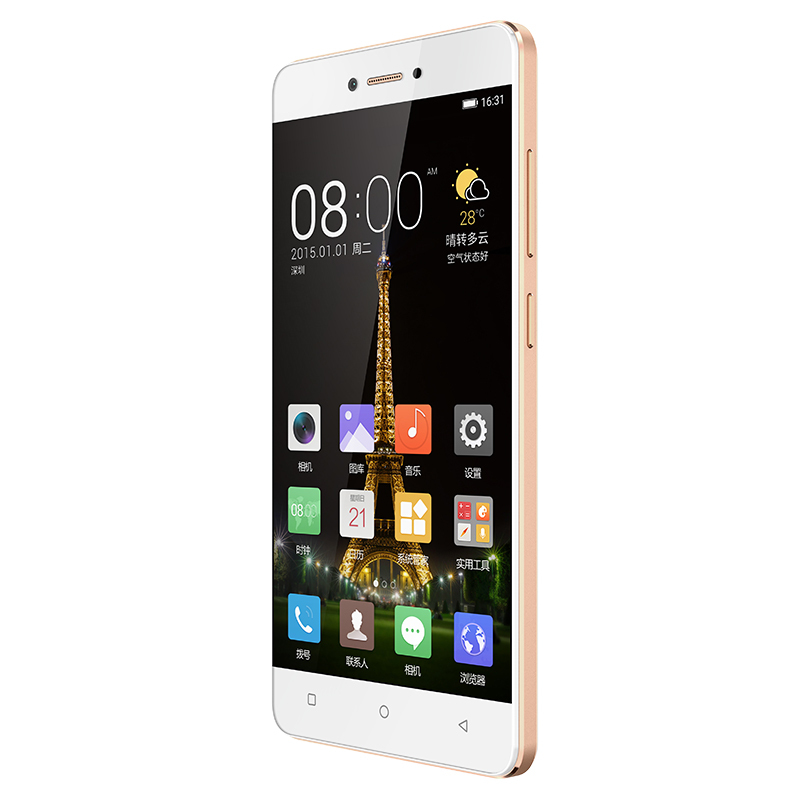 金立手机F100S [雪金白](全网通16GB+2GB)