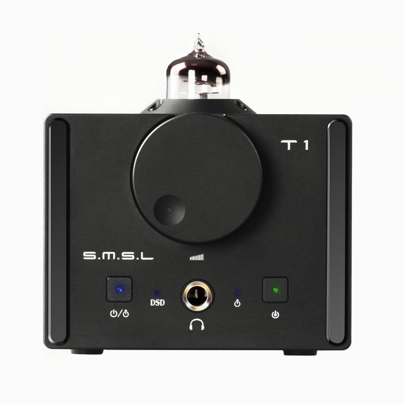 SMSL 双木三林 T1 解码DSD胆机耳放 前级384kHz USB\光纤\同轴解码器耳放一体机