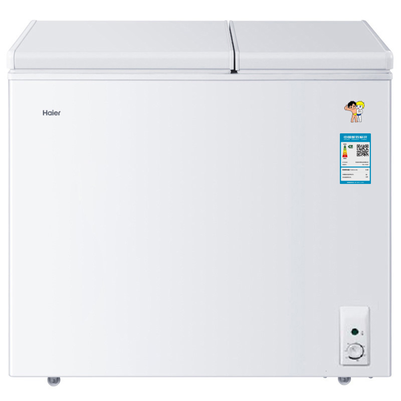 海尔(Haier)FCD-179XDF 179升智能家用冰柜 超薄电子温控 电脑控温 冷藏冷冻转换柜 冷柜 节能单温冰箱