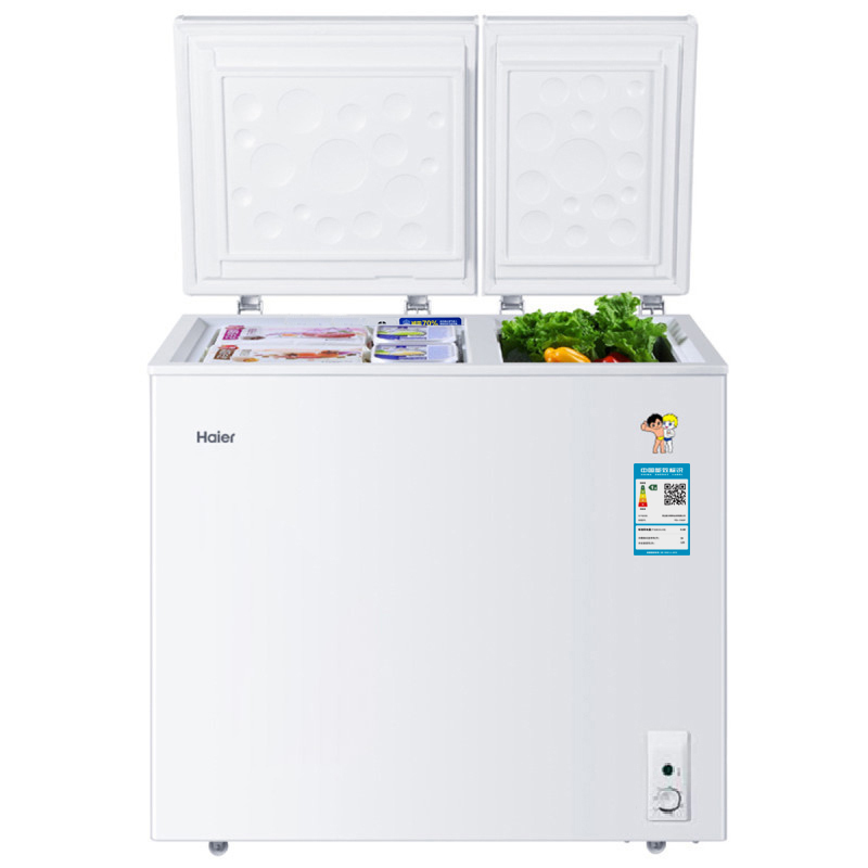 海尔(Haier)FCD-179XDF 179升智能家用冰柜 超薄电子温控 电脑控温 冷藏冷冻转换柜 冷柜 节能单温冰箱