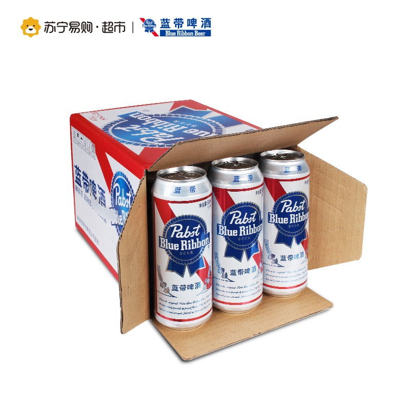 蓝带啤酒 经典11度500ml*12听