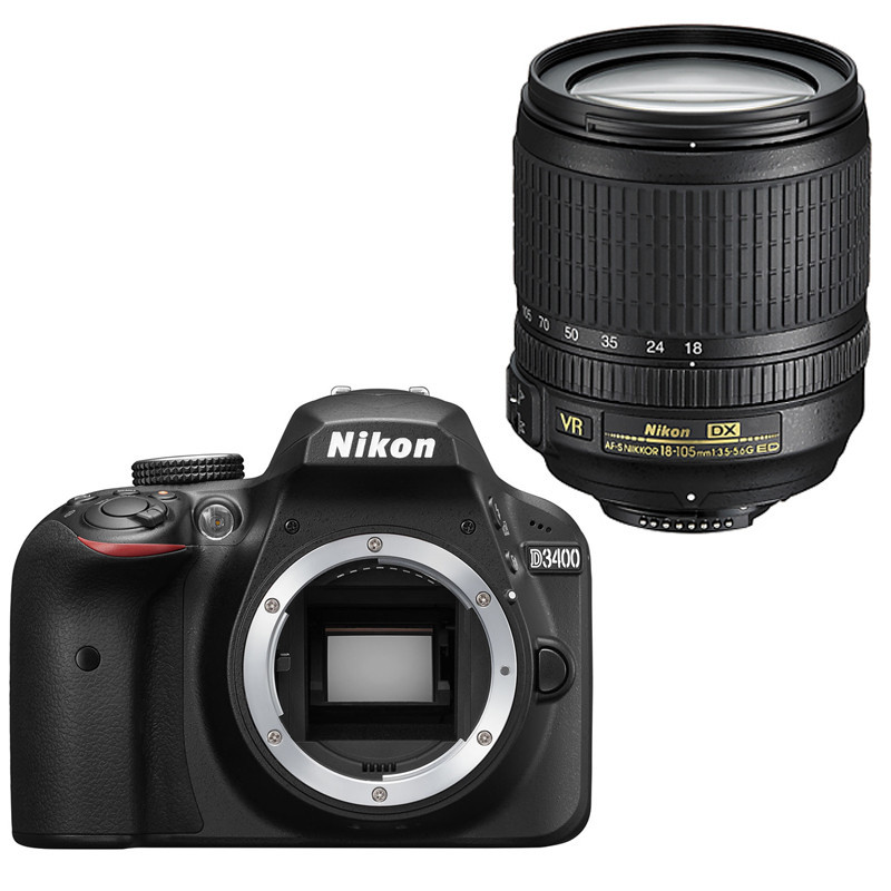 尼康 数码单反相机D3400(18-105mm f/3.5-5.6G VR Kit)