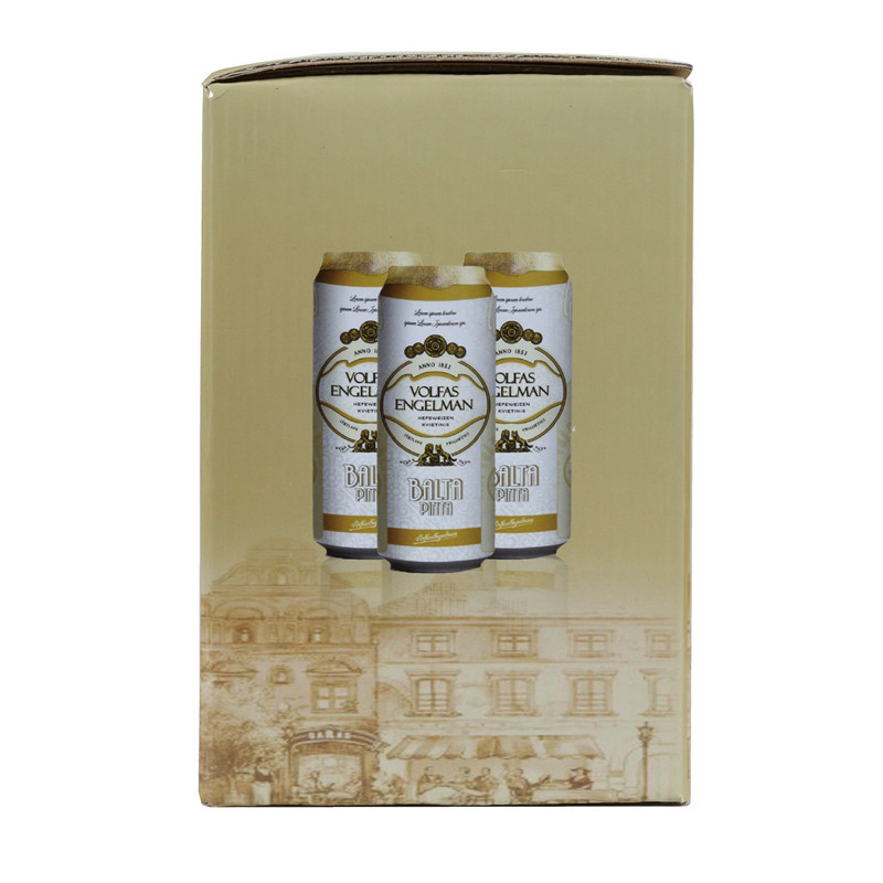 沃夫狼啤小麦白啤酒(听装)568ml*6