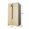 海信(Hisense)BCD-536WTVBP 536升 矢量变频 对开门冰箱 风冷无霜 超薄尺寸 大容量(流光金)